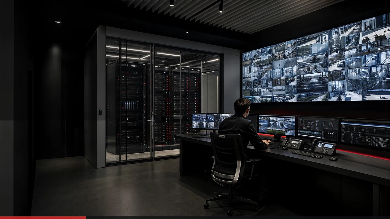 Система видеонаблюдения с IP-камерами на крупном объекте в Алматы