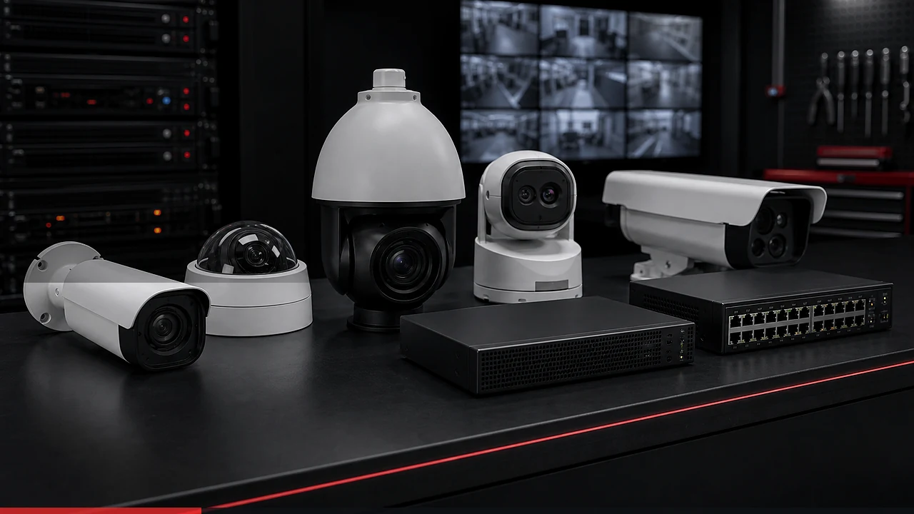 Система видеонаблюдения с IP-камерами на крупном объекте в Алматы