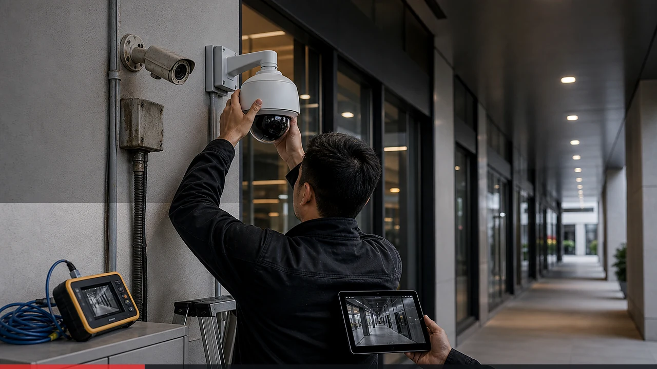 Система видеонаблюдения с IP-камерами на крупном объекте в Алматы